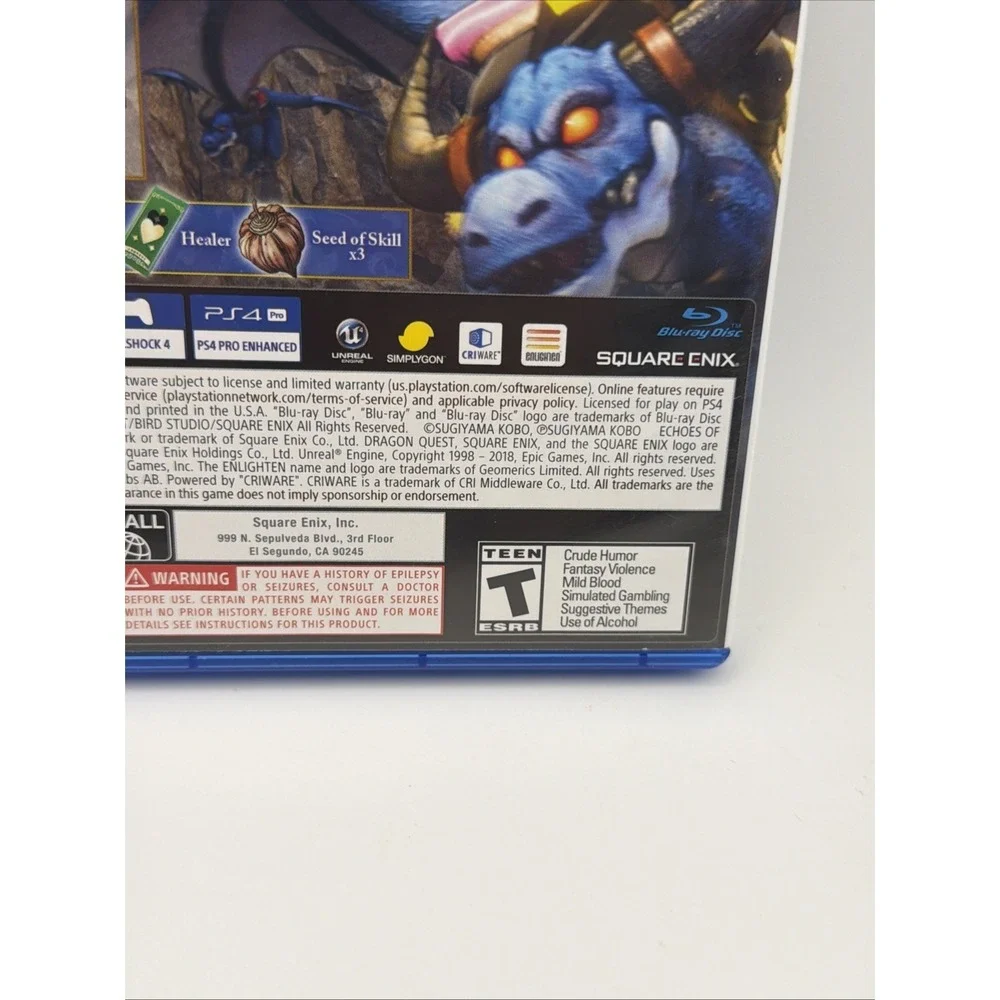 Dragon Quest XI Echoes of an Elusive Age (Playstation 4, 2018)